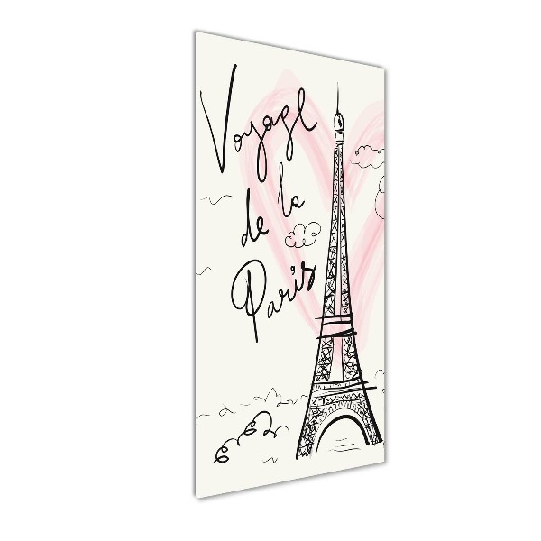 Cuadro de metacrilato vertical Torre Eiffel de París