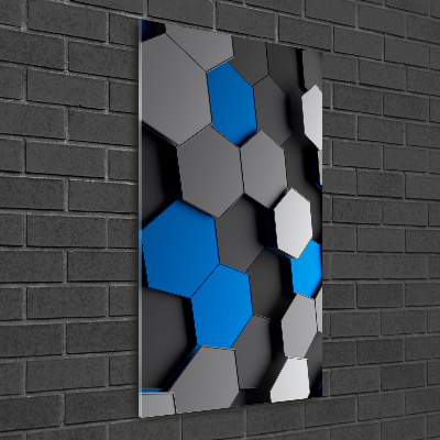 Impresión en metacrilato de alta calidad vertical Abstracción 3D