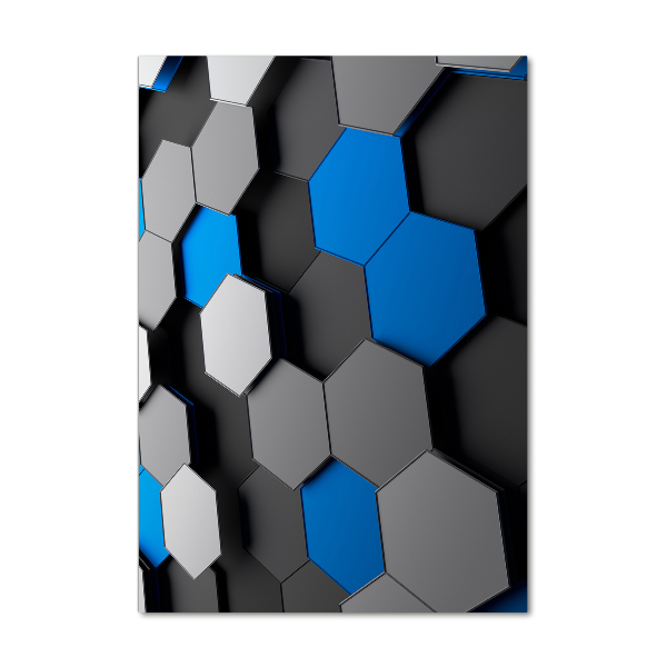 Impresión en metacrilato de alta calidad vertical Abstracción 3D