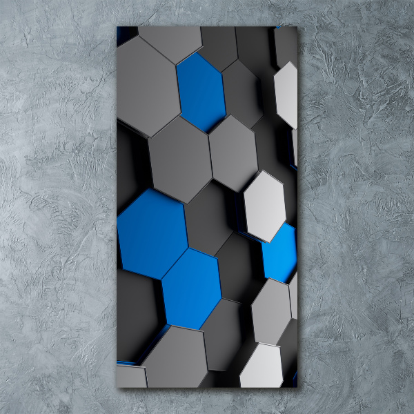 Impresión en metacrilato de alta calidad vertical Abstracción 3D