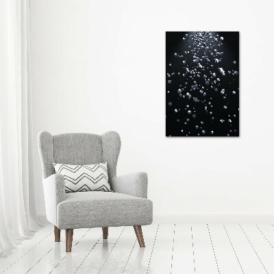 Cuadro decorativo en acrílico brillante vertical Abstracción 3D