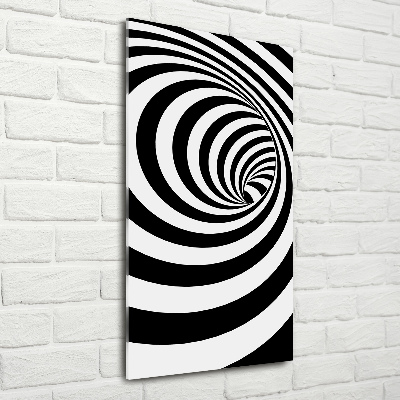 Cuadro de metacrilato vertical Espiral rayada