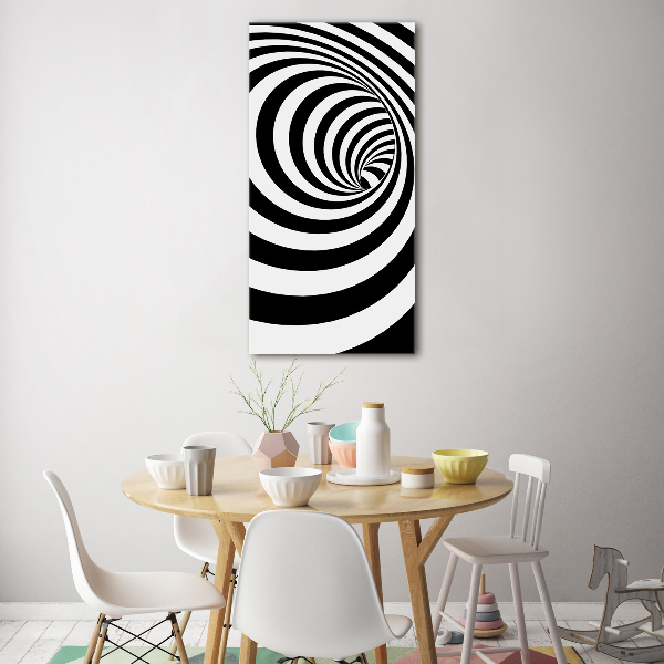 Cuadro de metacrilato vertical Espiral rayada