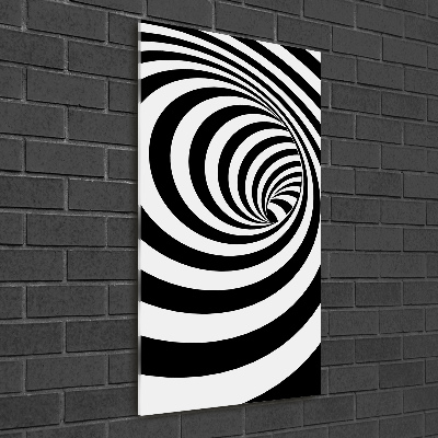 Cuadro de metacrilato vertical Espiral rayada
