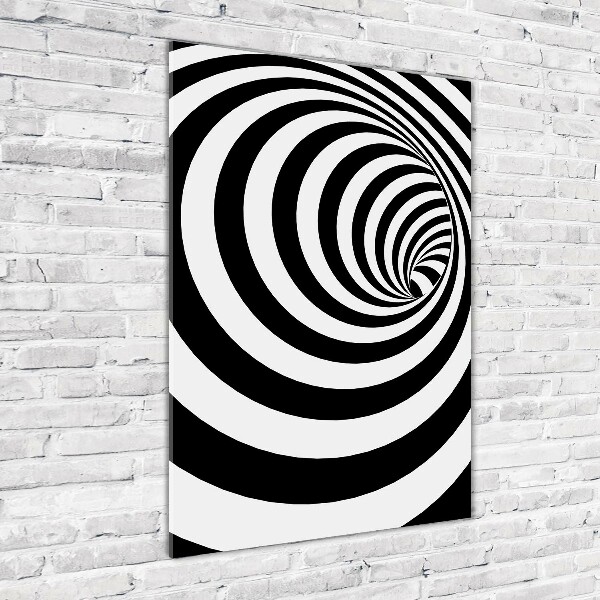Cuadro de metacrilato vertical Espiral rayada