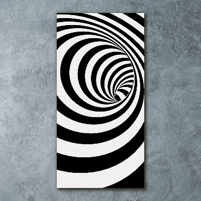 Cuadro de metacrilato vertical Espiral rayada