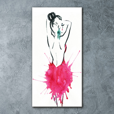 Cuadro de metacrilato moderno efecto cristal vertical Ilustración de moda