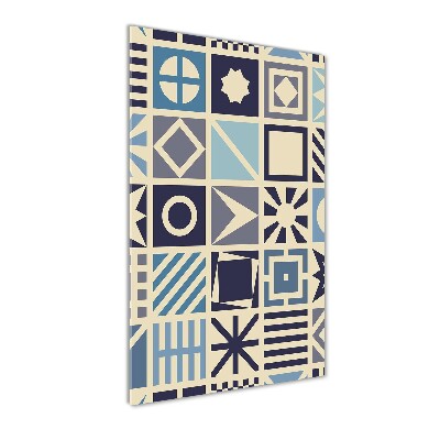 Cuadro de metacrilato vertical Fondo geométrico