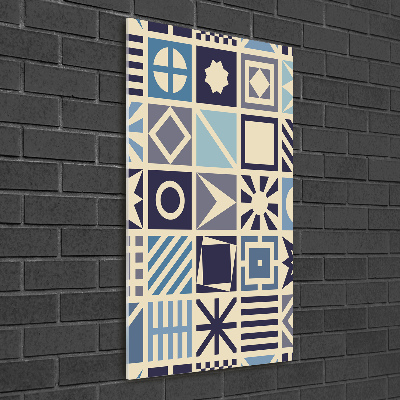 Cuadro de metacrilato vertical Fondo geométrico