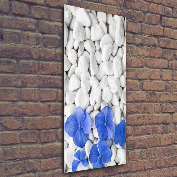 Impresión en metacrilato de alta calidad vertical Piedras de hortensia