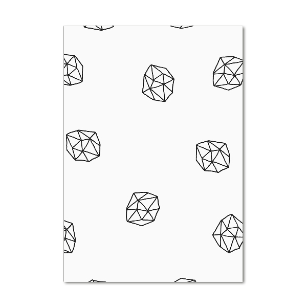 Cuadro de metacrilato moderno efecto cristal vertical Patrón abstracto