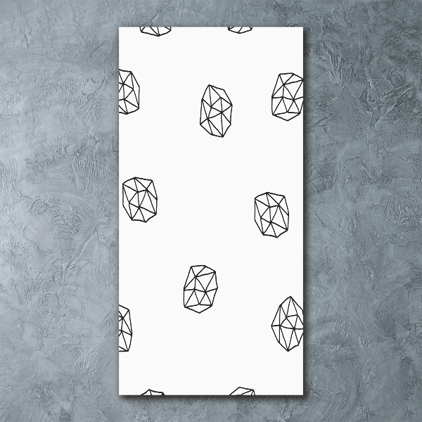 Cuadro de metacrilato moderno efecto cristal vertical Patrón abstracto