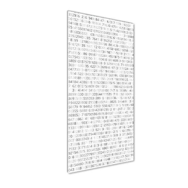 Impresión en metacrilato de alta calidad vertical Código binario