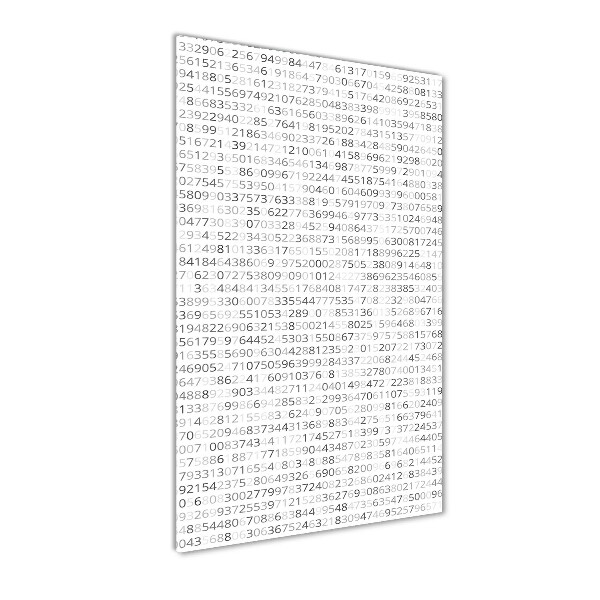 Impresión en metacrilato de alta calidad vertical Código binario