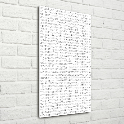 Impresión en metacrilato de alta calidad vertical Código binario