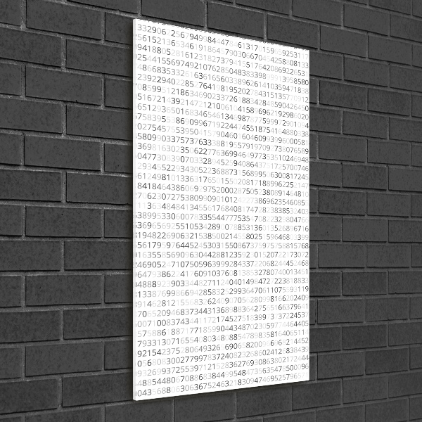 Impresión en metacrilato de alta calidad vertical Código binario