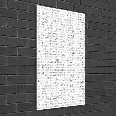 Impresión en metacrilato de alta calidad vertical Código binario