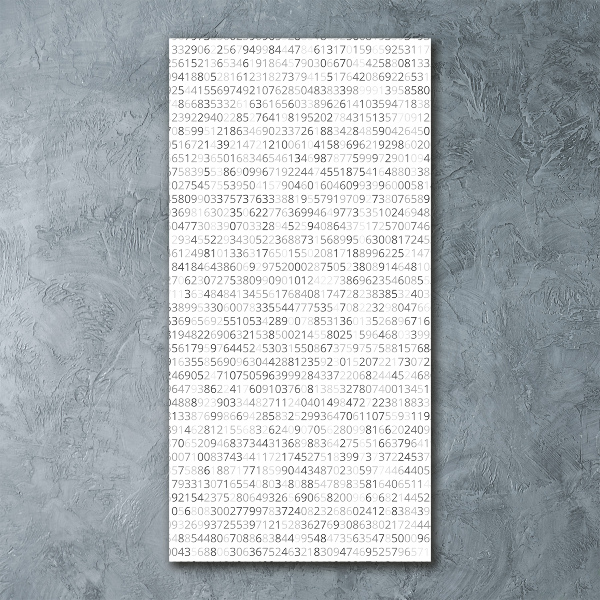 Impresión en metacrilato de alta calidad vertical Código binario