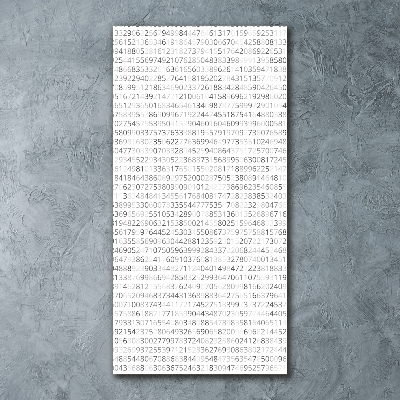 Impresión en metacrilato de alta calidad vertical Código binario