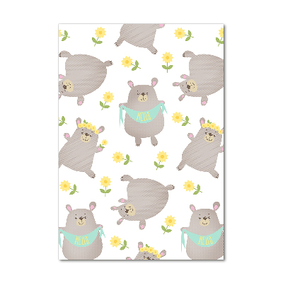 Cuadro de metacrilato vertical Ositos