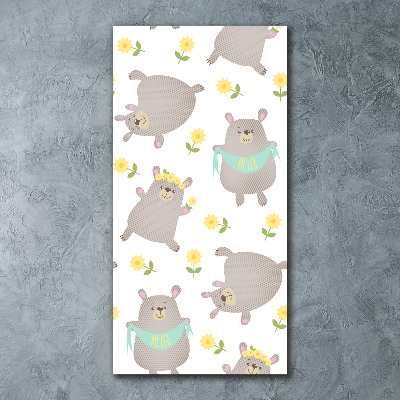 Cuadro de metacrilato vertical Ositos