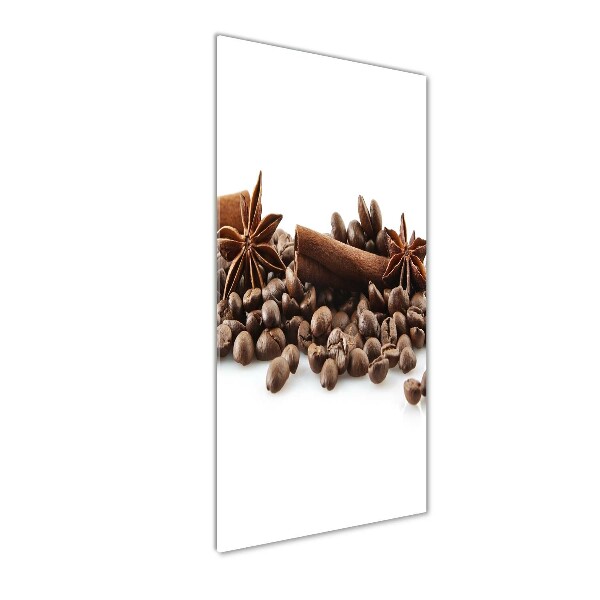 Impresión en metacrilato de alta calidad vertical Granos de café