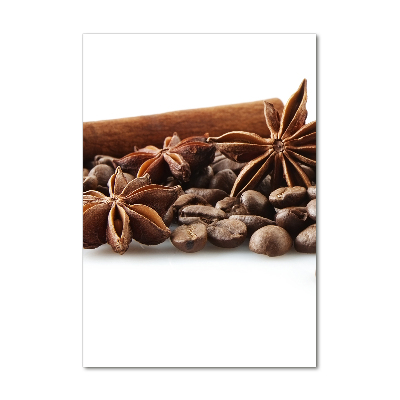 Impresión en metacrilato de alta calidad vertical Granos de café