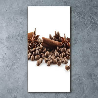 Impresión en metacrilato de alta calidad vertical Granos de café