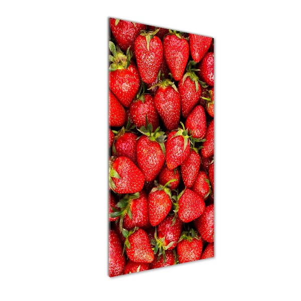 Cuadro de metacrilato moderno efecto cristal vertical fresas