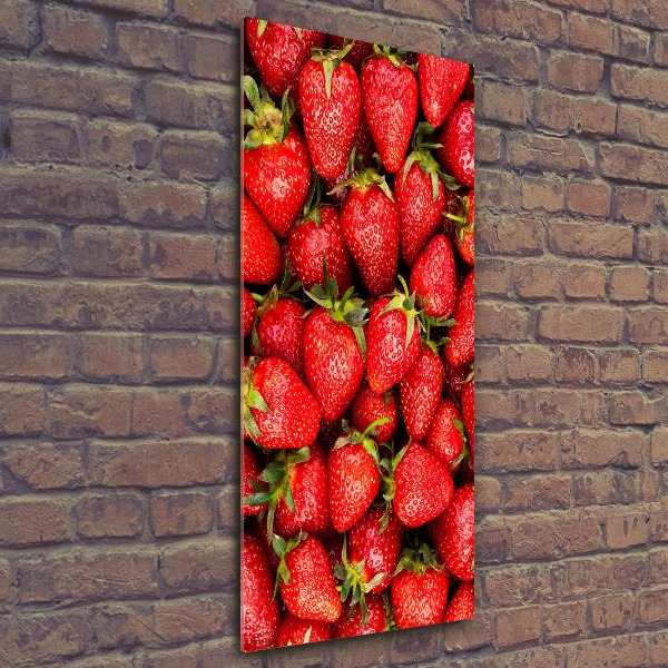 Cuadro de metacrilato moderno efecto cristal vertical fresas