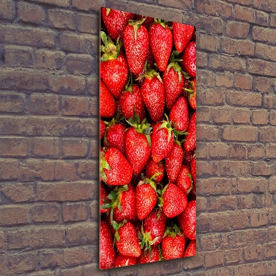 Cuadro de metacrilato moderno efecto cristal vertical fresas
