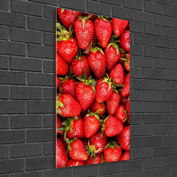 Cuadro de metacrilato moderno efecto cristal vertical fresas