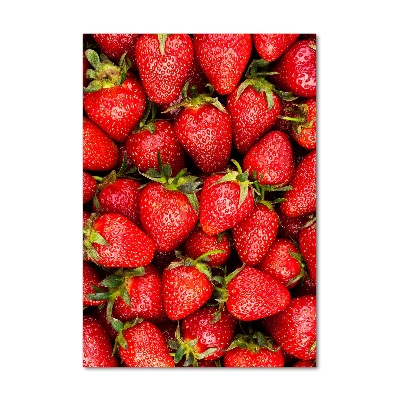 Cuadro de metacrilato moderno efecto cristal vertical fresas