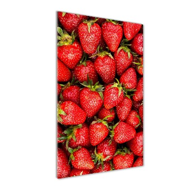 Cuadro de metacrilato moderno efecto cristal vertical fresas