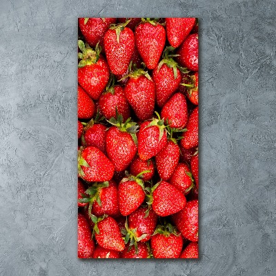 Cuadro de metacrilato moderno efecto cristal vertical fresas