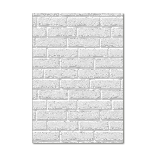 Cuadro decorativo en acrílico brillante vertical pared de ladrillos