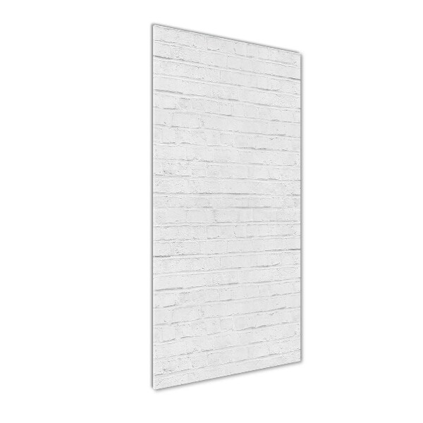 Cuadro de metacrilato moderno efecto cristal vertical pared de ladrillos