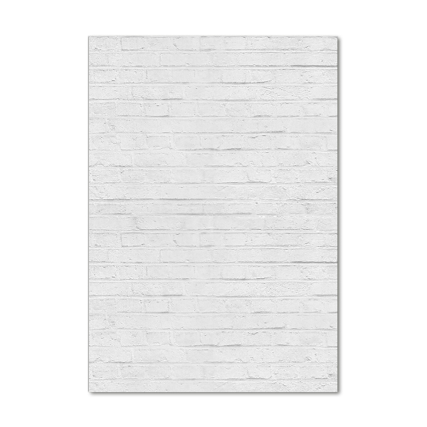 Cuadro de metacrilato moderno efecto cristal vertical pared de ladrillos