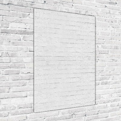 Cuadro de metacrilato moderno efecto cristal vertical pared de ladrillos