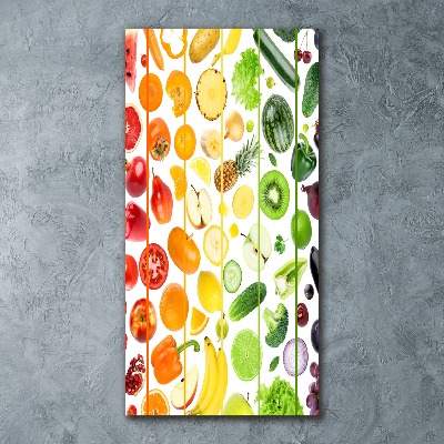 Impresión en metacrilato de alta calidad vertical Frutas y verduras