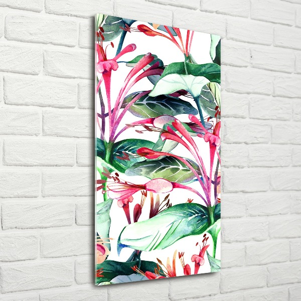 Cuadro decorativo en acrílico brillante vertical Madreselva