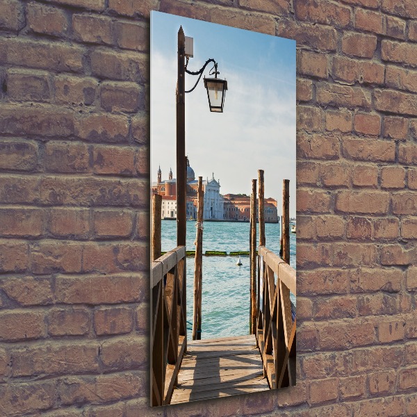Cuadro de metacrilato moderno efecto cristal vertical Venecia, Italia