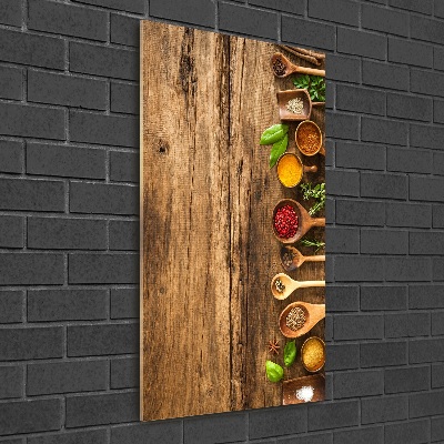 Cuadro de metacrilato vertical Especias de colores