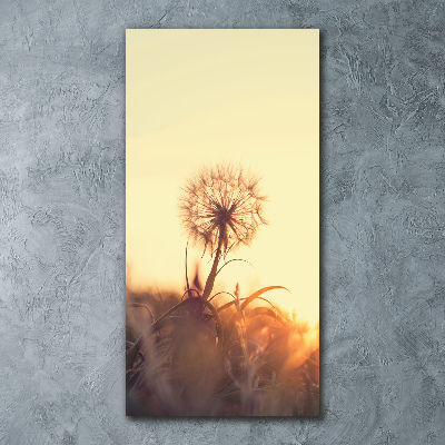 Impresión en metacrilato de alta calidad vertical Diente de león