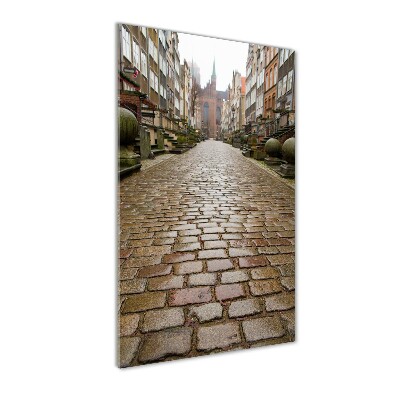 Cuadro decorativo en acrílico brillante vertical Gdansk, Polonia