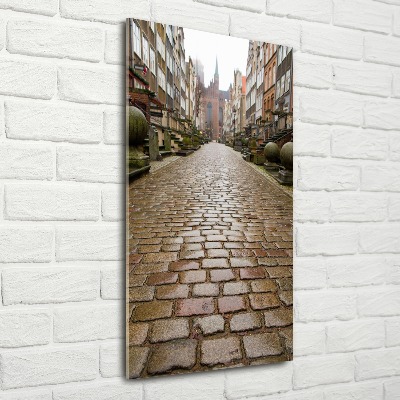 Cuadro decorativo en acrílico brillante vertical Gdansk, Polonia