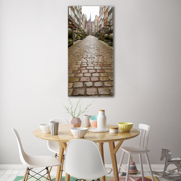Cuadro decorativo en acrílico brillante vertical Gdansk, Polonia