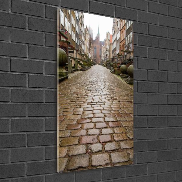 Cuadro decorativo en acrílico brillante vertical Gdansk, Polonia