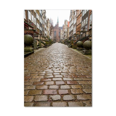 Cuadro decorativo en acrílico brillante vertical Gdansk, Polonia
