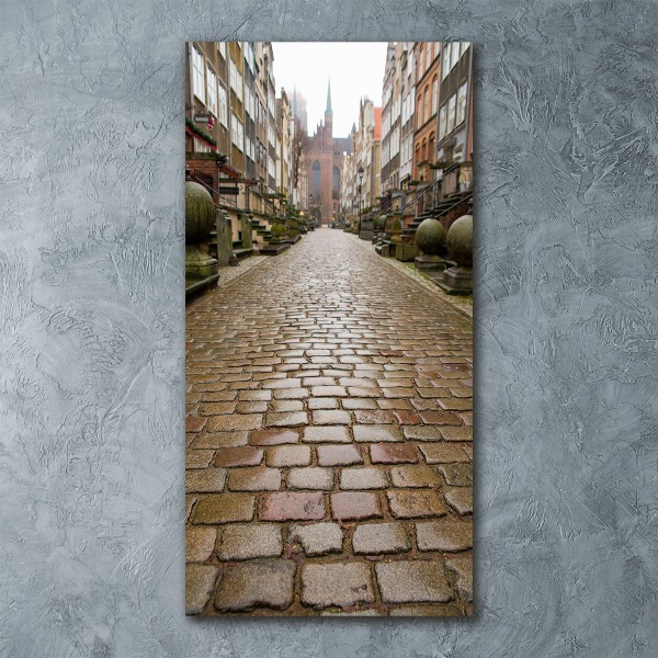 Cuadro decorativo en acrílico brillante vertical Gdansk, Polonia